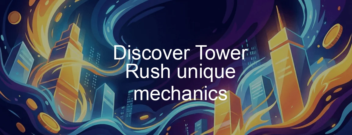 Dźwig kołyszący się nad ułożoną wieżą w grze Tower Rush